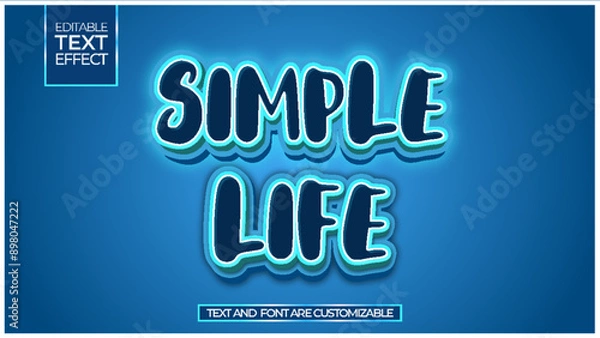 Obraz 3d editable modern text effect with neon effect for decoration