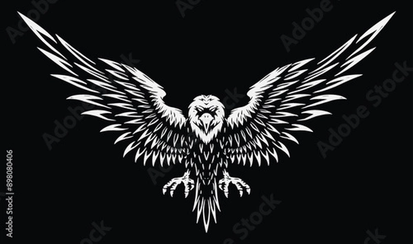 Obraz eagle badge vector