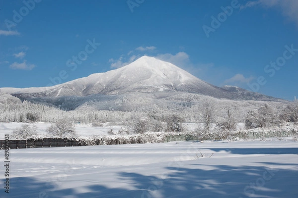 Fototapeta 冬の磐梯山