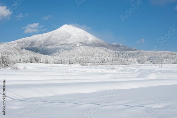 Fototapeta 冬の磐梯山