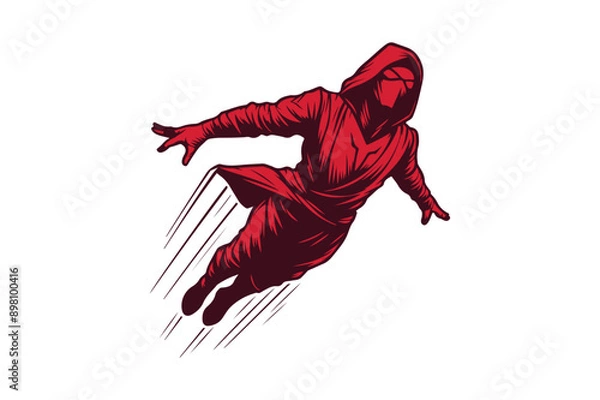 Obraz Flying man super character design.