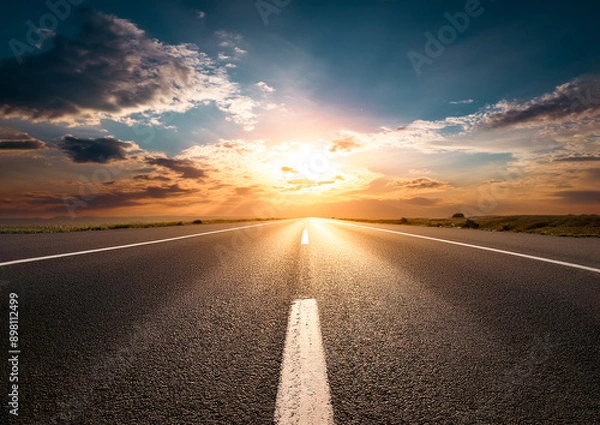 Obraz 光を目指す道のりイメージ背景