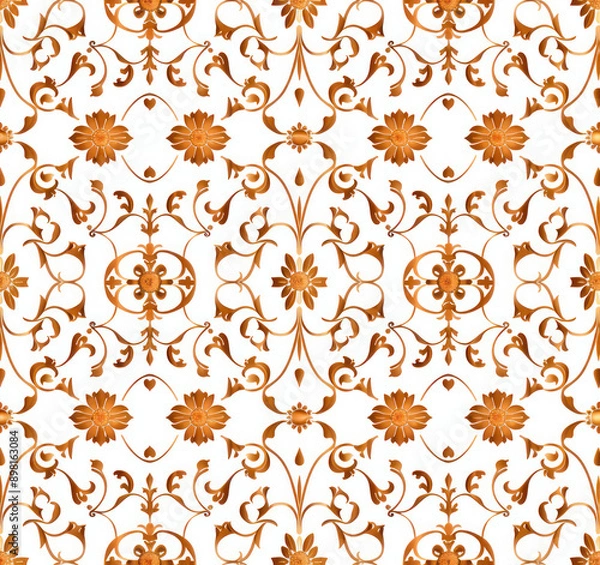 Fototapeta A seamless pattern of abstract on a white background