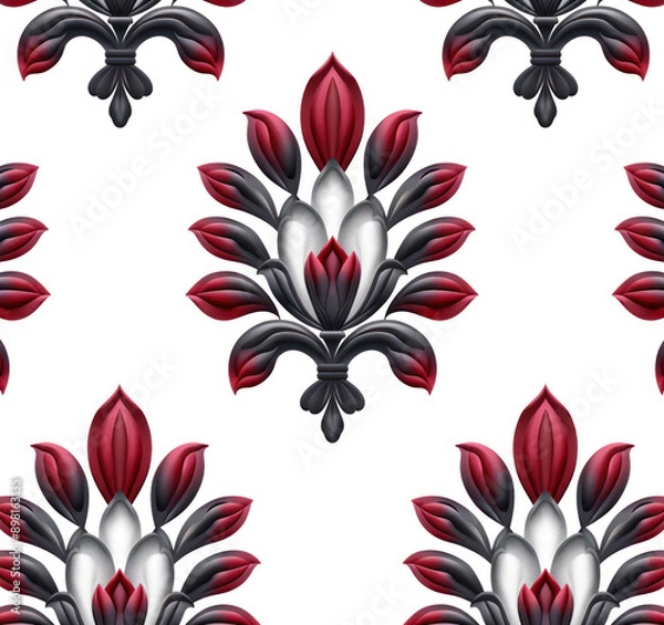 Fototapeta A seamless pattern of abstract on a white background