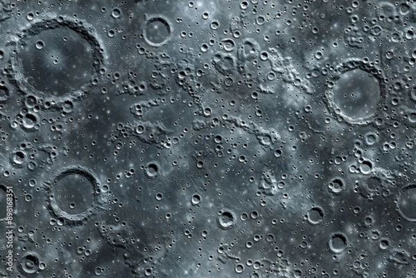 Fototapeta Surface of the Moon seamless texture, black and white