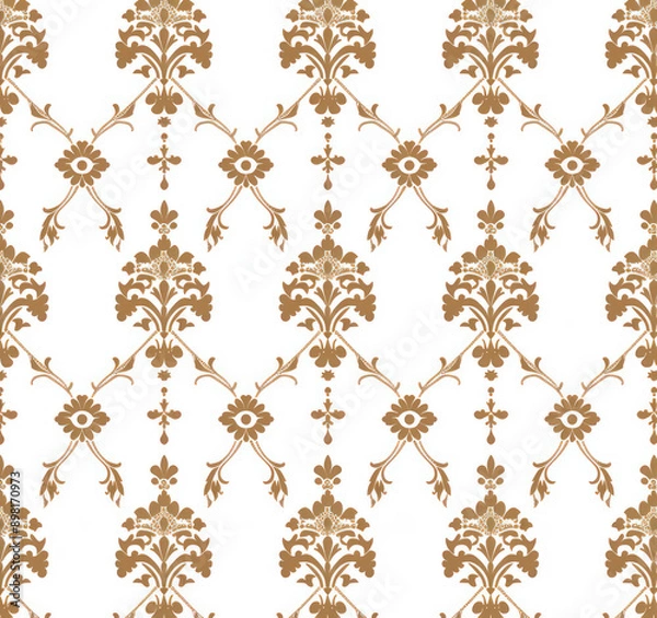Fototapeta A seamless pattern of abstract on a white background