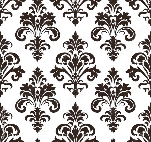Fototapeta A seamless pattern of abstract on a white background