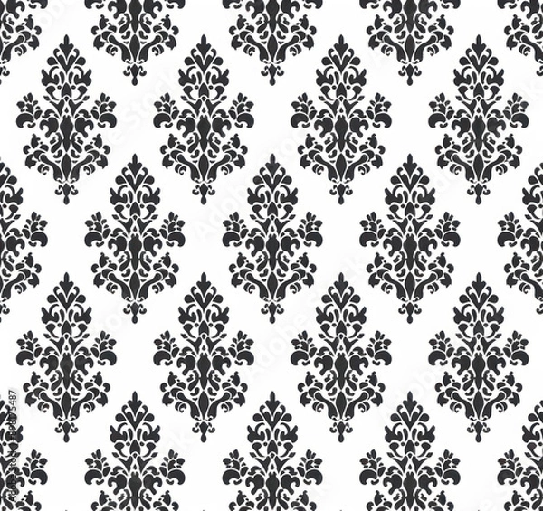 Fototapeta A seamless pattern of abstract on a white background