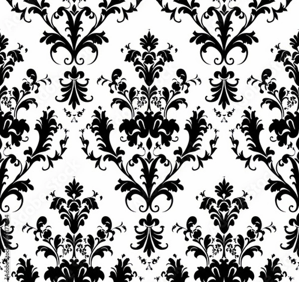 Fototapeta A seamless pattern of abstract on a white background