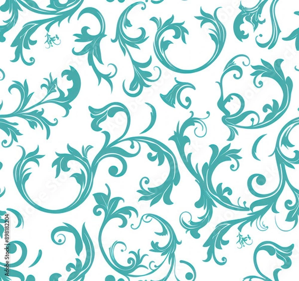Fototapeta A seamless pattern of abstract on a white background