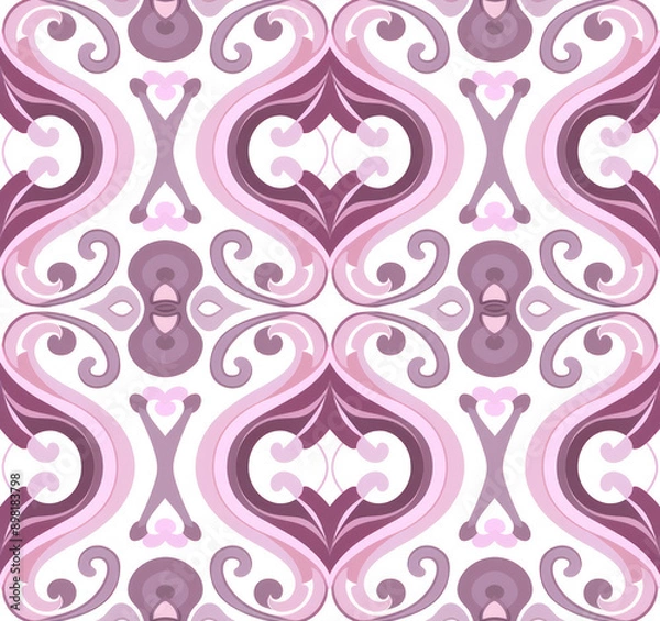 Fototapeta A seamless pattern of abstract on a white background