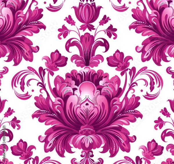 Fototapeta A seamless pattern of abstract on a white background
