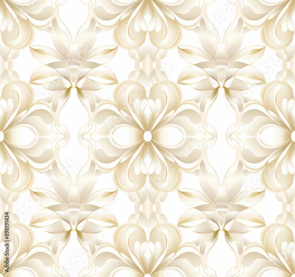 Fototapeta A seamless pattern of abstract on a white background