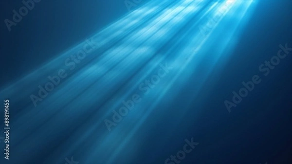 Obraz Single light blue ray background