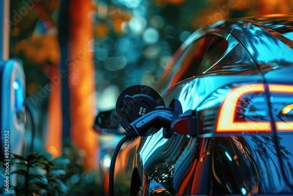 Obraz Electric Car Charging