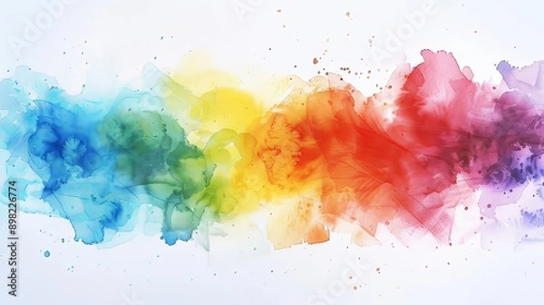 Fototapeta Vibrant Color Gradient Transitioning from Orange to Green