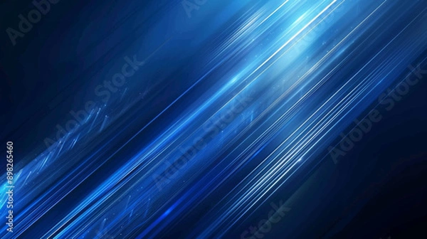 Fototapeta light blue speed line effect abstract technology background .