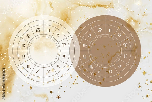 Obraz astrological chart, horoscope