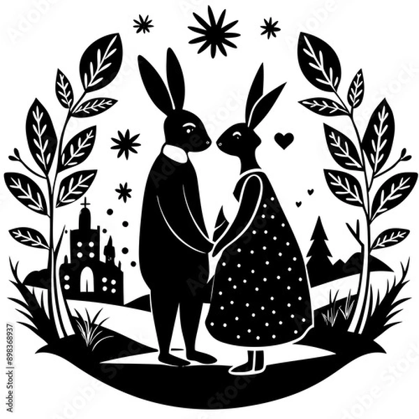 Fototapeta rabbit  Vector