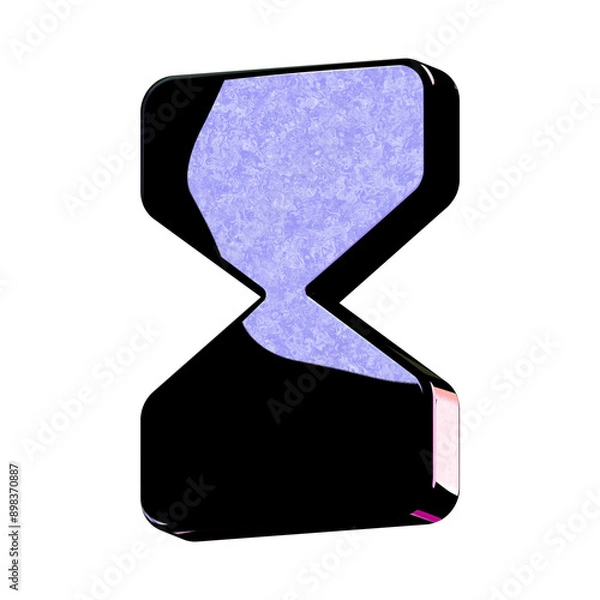 Obraz A stunning 3D icon with an elegant space texture,  perfect for adding sophistication to any project