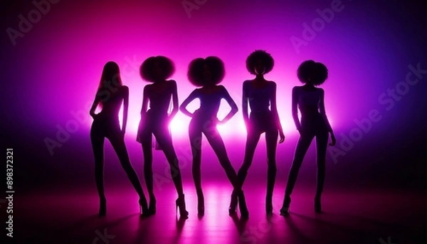 Fototapeta Kpop idols from South Korea, Kpop music group, Generative AI