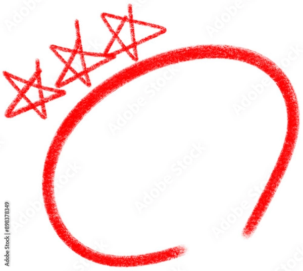 Obraz 빨간 색연필로 그린 중요표시