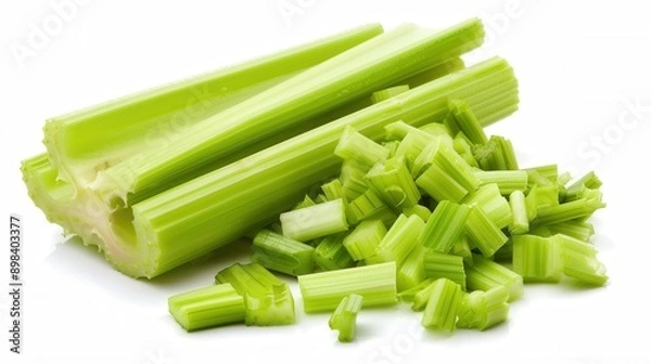 Fototapeta Fresh celery closeup view