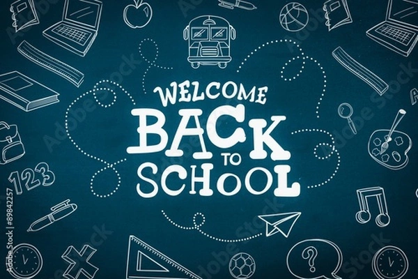Fototapeta Composite image of back to school