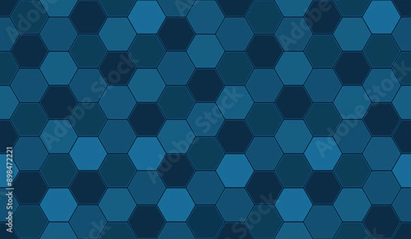 Obraz Seamless hexagon pattern. Medical technology background.