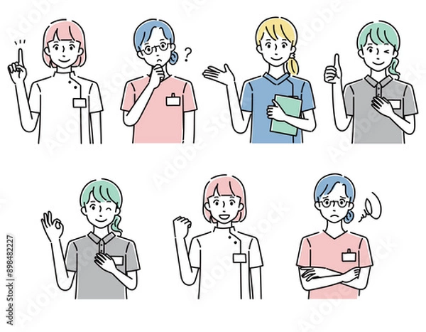 Fototapeta 作業療法士、理学療法士、言語聴覚士、看護師、医療