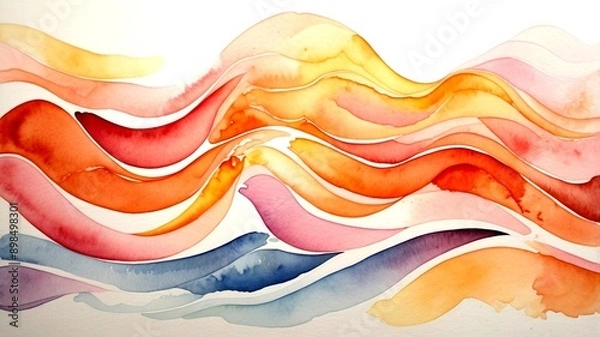 Fototapeta abstract colorful wave background