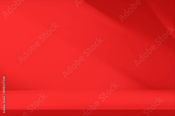 Fototapeta Wall interior studio red color background