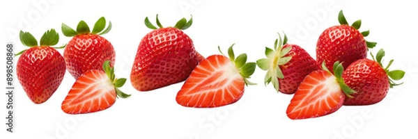 Obraz strawberry isolated on white background