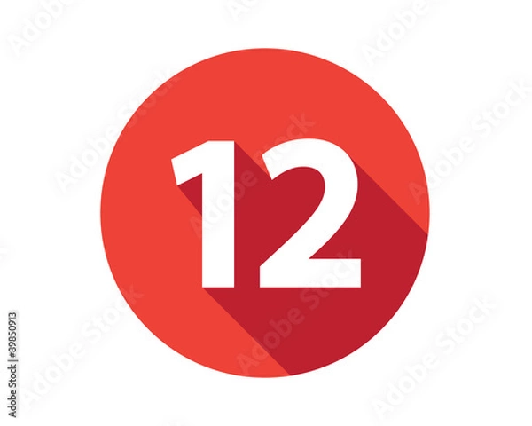 Obraz 12 kalendarzowy numer święta