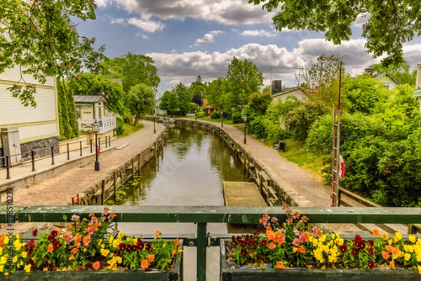 Obraz Tranquil and scenic village of Trosa in central Sweden