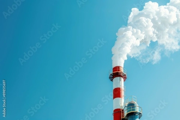 Fototapeta Toxic Airborne Industrial Pollutants Impacting Local Community: Understanding Pollution Sources and its Threats