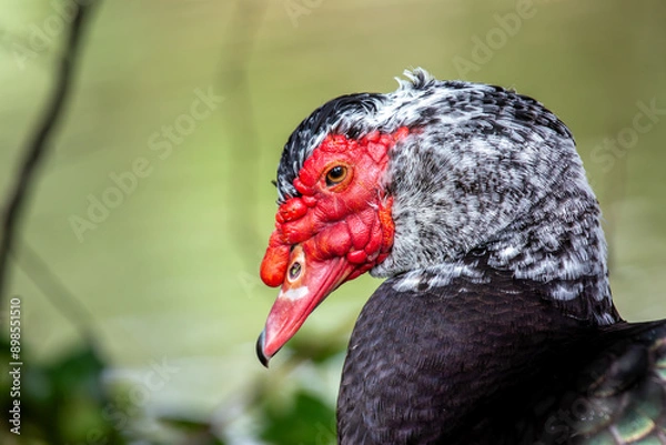 Obraz Muscovy Duck (Cairina moschata) Found in Central and South America