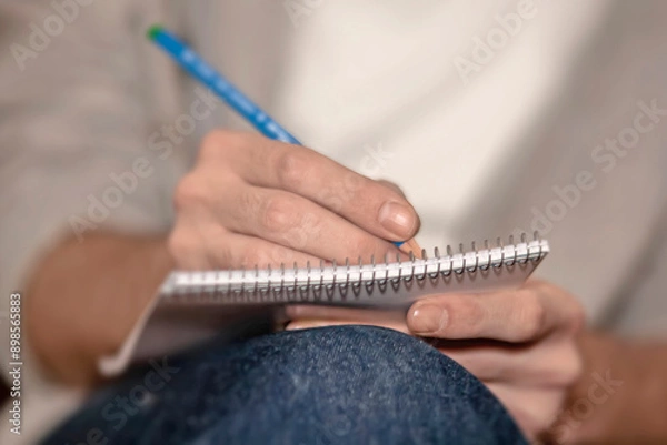 Obraz Writing text by hand