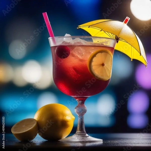 Obraz cocktail with lime