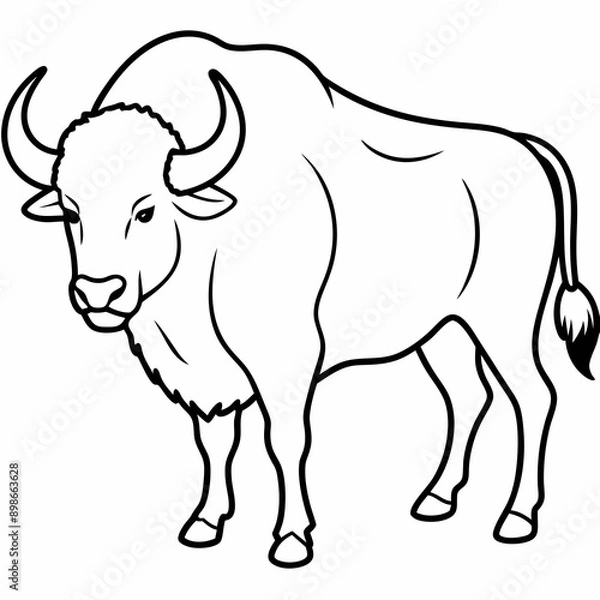 Fototapeta bull farm Vector