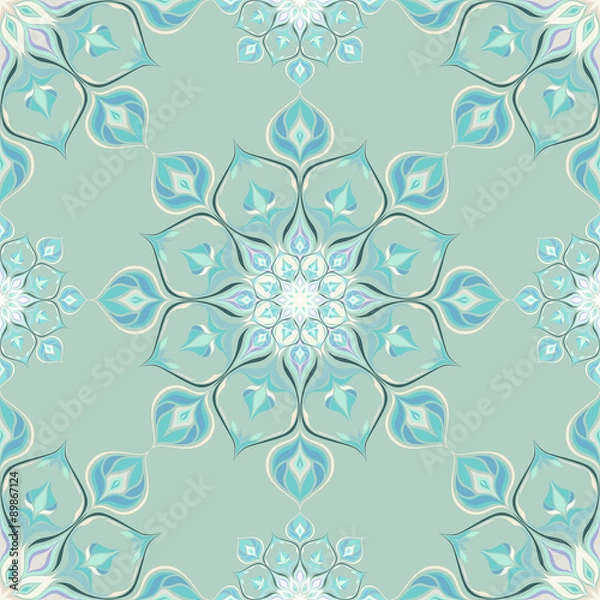 Fototapeta Colored mandala pattern with beautiful ornament