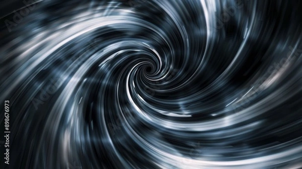 Obraz Blue and white swirling vortex effect on abstract background