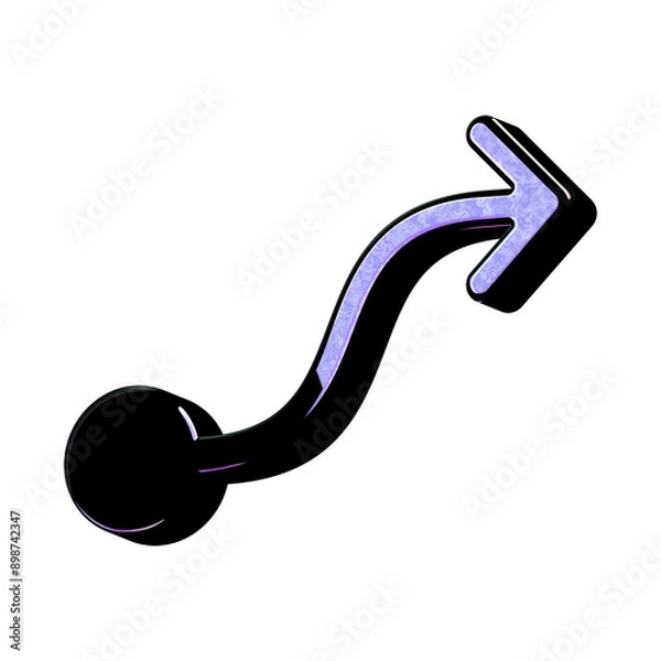 Obraz A stunning 3D icon with an elegant space texture,  perfect for adding sophistication to any project