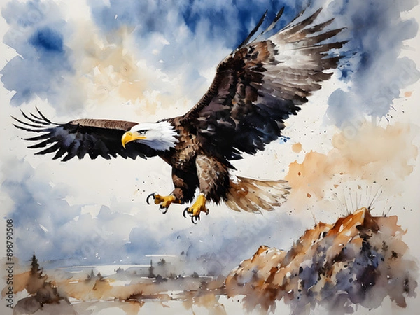 Fototapeta american bald eagle