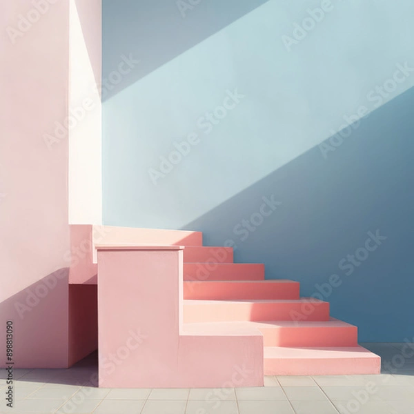 Fototapeta staircases space lighting shade and sunlight  background 