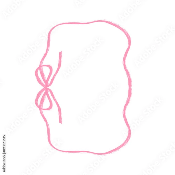 Fototapeta ribbon bow frame set