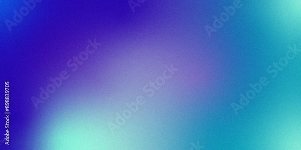Fototapeta Pastel blue Foil Shimmer gradient background design. Defocused shiny cold nature grainy illustration. Glowing light blurred colors poster backdrop design. 