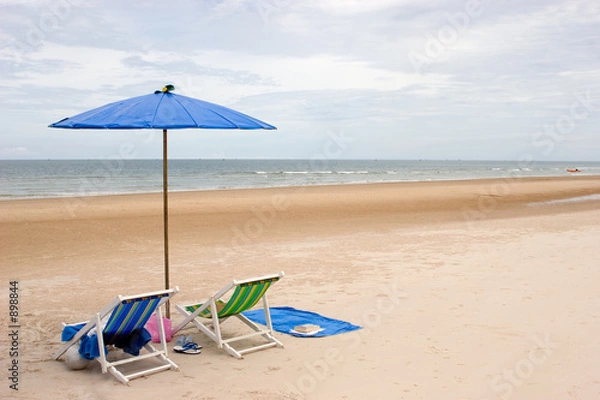 Obraz relaksujący widok na plażę