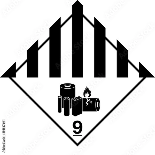 Obraz ADR LBM Class 9 Miscellaneous hazardous substances