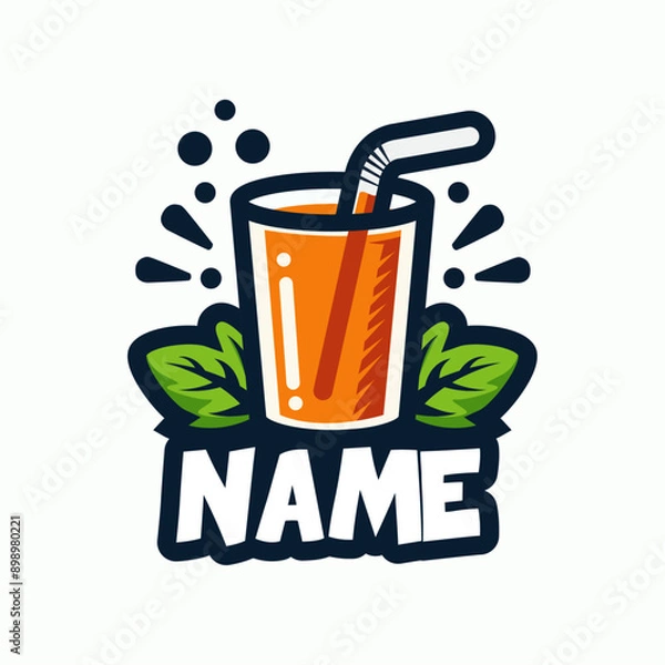 Obraz LOGO OR ICON JUICE VECTOR